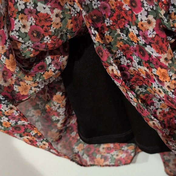 BCBGeneration Mini Floral Tiered Dress Size 4 - Picture 5 of 5